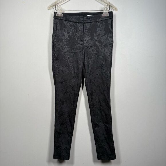 Hugo Boss Tanitea Floral Brocade Slim Pants black size 0 - Picture 2 of 10